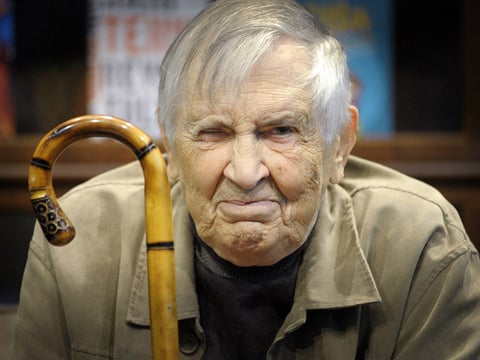 Finnish composer Einojuhani Rautavaara, photographed in Helsinki in October, 2014.
